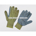 10g Aramid String Knit Liner Cuir Palm Cut Resistance Glove-2307